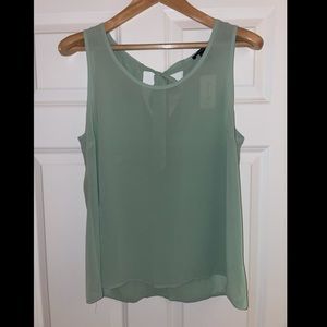 Mint green sleeveless top